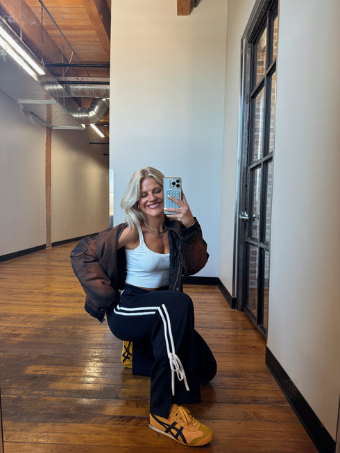 Daily Girl Track Pant // Navy